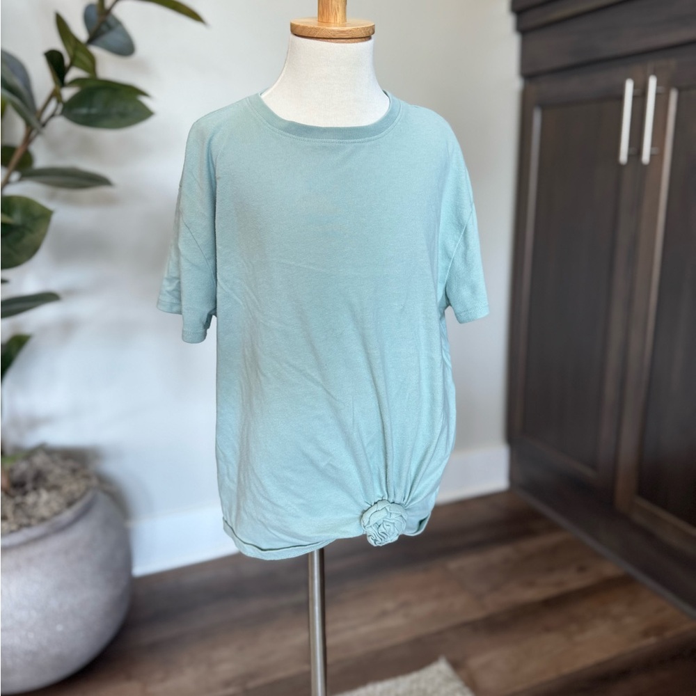 Abercrombie Kids 13/14 Light Blue/Teal Short Sleeve Tee